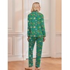 Ekouaer Christmas Pajamas Womens Long Sleeve Holiday Matching Pjs Set(Christmas Green Elf)
