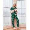 Ekouaer Christmas Pajamas Womens Long Sleeve Holiday Matching Pjs Set(Christmas Green Snowman)