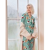 Ekouaer Christmas Pajamas Womens Long Sleeve Holiday Matching Pjs Set(Christmas Green Striped)