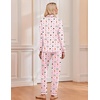 Ekouaer Christmas Pajamas Womens Long Sleeve Holiday Matching Pjs Set(Christmas Pink)