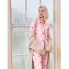Ekouaer Christmas Pajamas Womens Long Sleeve Holiday Matching Pjs Set(Christmas Pink Candy)