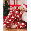 Ekouaer Christmas Pajamas Womens Long Sleeve Holiday Matching Pjs Set(Christmas Red Santa)