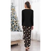 Ekouaer Christmas Pajamas for Women Cute Print Long Sleeve Pj Lounge Set(Christmas Gingerbread)