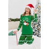 Ekouaer Christmas Pajamas for Women Cute Print Long Sleeve Pj Lounge Set(Green_merry Christmas)