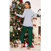 Ekouaer Christmas Pajamas for Women Cute Print Long Sleeve Pj Lounge Set(Merry Tree)