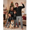 Ekouaer Family Christmas Pajamas Matching Sets Pjs Holiday Lounge Sets(Apt)