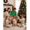 Ekouaer Family Christmas Pajamas Matching Sets Pjs Holiday Lounge Sets(Socks)