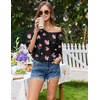 Ekouaer Nightgowns for Women Deep V Neck Sleep Shirt Oversized Night Shirt(Black Heart)