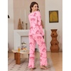 Ekouaer Pajamas for Women Set Long Sleeve 2 Piece Lounge Sets Fall Soft Pjs(Pink Bow)