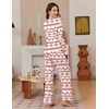 Ekouaer Pajamas for Women Set Long Sleeve 2 Piece Lounge Sets Fall Soft Pjs(Red Elk Chrismas)
