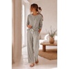 Ekouaer Pajamas for Women Set Soft 2 Piece Lounge Set Fall Outfits(Khaki)