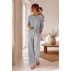 Ekouaer Pajamas for Women Set Soft 2 Piece Lounge Set Fall Outfits(Light Grey)