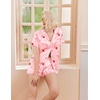 Ekouaer Womens Christmas Pajamas Silk Satin Sleepwear Holiday Matching Pjs(Christmas Pink Candy)