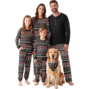 Ekouaer Family Christmas Pajamas Matching Sets Pjs Holiday Lounge Sets(Snowman)