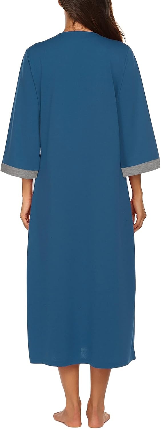 image:imageEkouaer Zip Front Robe Robes for Women
