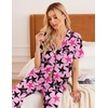 Ekouaer Womens Pajamas Set Short Sleeve Button Down Top & Pants Lounge Pjs(Five-pointed Star)