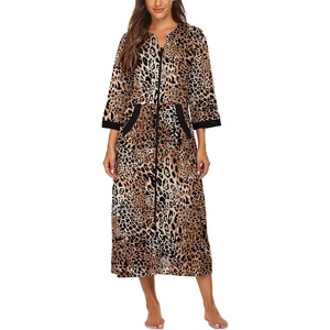 Ekouaer Zipper Robe