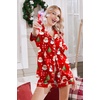 Ekouaer Satin Pajamas for Women Silk Pjs Short Set 2 Piece Lounge Sets(Red Christmas)