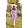 Ekouaer Women Zipper Front House Coat Robe Zip Up Bathrobes Short Nightgown(Floral Purple)