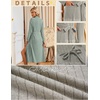 Ekouaer Womens Robes Long Bathrobe Ribbed Knit Kimono Robe Soft Sleepwear(Light Green)