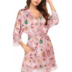 Ekouaer Women’s Robes Satin Silky Bridesmaid Wedding Robe Silk Bathrobe