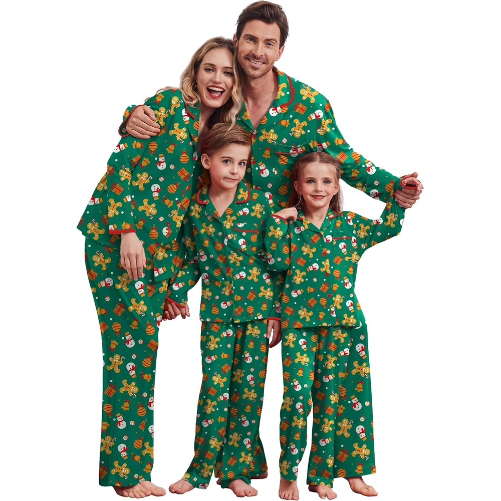image:imageEkouaer Family Christmas Pajamas Matching Pjs Sets for Women Men and KidsSnowman