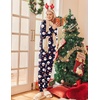 Ekouaer 2 Pack Womens Pajama Sets Long Sleeve Pjs Soft Comfy Lounge Set(Xmas Navy+xmas Pink)