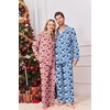 Ekouaer Family Christmas Pajamas Matching Pjs Sets for Women, Men and Kids(Blue Christmas Elf)