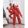 Ekouaer Family Christmas Pajamas Matching Pjs Sets for Women, Men and Kids(Cartoon Santa Claus)