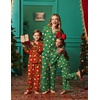 Ekouaer Family Christmas Pajamas Matching Pjs Sets for Women, Men and Kids(Christmas Wreath)