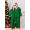Ekouaer Family Christmas Pajamas Matching Pjs Sets for Women, Men and Kids(Green)