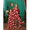 Ekouaer Family Christmas Pajamas Matching Pjs Sets for Women, Men and Kids(Red Santa Claus)