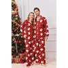 Ekouaer Family Christmas Pajamas Matching Pjs Sets for Women, Men and Kids(Red Santa Claus)