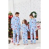Ekouaer Family Matching Pajamas Christmas Sleepwear Long Sleeve Pjs Set(Christmas Snowman Socks)