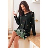 Ekouaer Nightgowns for Women Long Sleeve Night Gown Pullover Sleep Dress(Butterfly)
