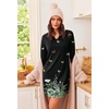 Ekouaer Nightgowns for Women Long Sleeve Night Gown Pullover Sleep Dress(Butterfly)