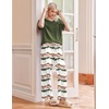 Ekouaer Pajama Sets Womens 2 Piece Short Sleeve Long Pants Pjs Lounge Set(Ombre Green)