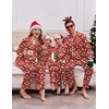 Ekouaer Pajamas for Family Satin Long Sleeve Pjs Button Down Lounge Set(Red Christmas Goblin)