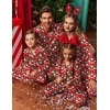 Ekouaer Pajamas for Family Satin Long Sleeve Pjs Button Down Lounge Set(Red Christmas Goblin)