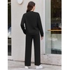 Ekouaer Two Piece Sets for Women Mock Neck Lounge Sets Travel Outfits 2026(Black)