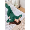 Ekouaer Women Pajama Sets 100% Cotton Pj Sets Comfy Long Sleeve Lounge Set(Green)