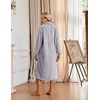 Ekouaer Womens Fluffy Zipper Robes Warm Fleece Housecoat Soft Cozy Bathrobe(Light Grey)