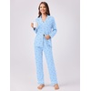 Ekouaer Womens Pajamas Set Button Down Long Sleeve Top & Pants Lounge Sets