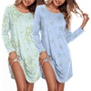 A Green Daisy/Light Blue Floral