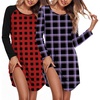 Red Black Plaid/Purple Plaid