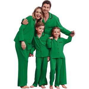 Ekouaer Family Christmas Pajamas Matching Pjs Sets for Women, Men and Kids(Green)