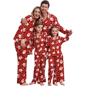 Ekouaer Family Christmas Pajamas Matching Pjs Sets for Women, Men and Kids(Red Santa Claus)