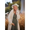 Ekouaer 3 in 1 Labor/Delivery/Hospital Gown 2 Pack Maternity Dress Nursing Nightgown Sleepwear(Army Green)