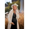 Ekouaer 3 in 1 Labor/Delivery/Hospital Gown 2 Pack Maternity Dress Nursing Nightgown Sleepwear(Black)