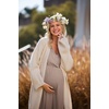 Ekouaer 3 in 1 Labor/Delivery/Hospital Gown 2 Pack Maternity Dress Nursing Nightgown Sleepwear(Brown)